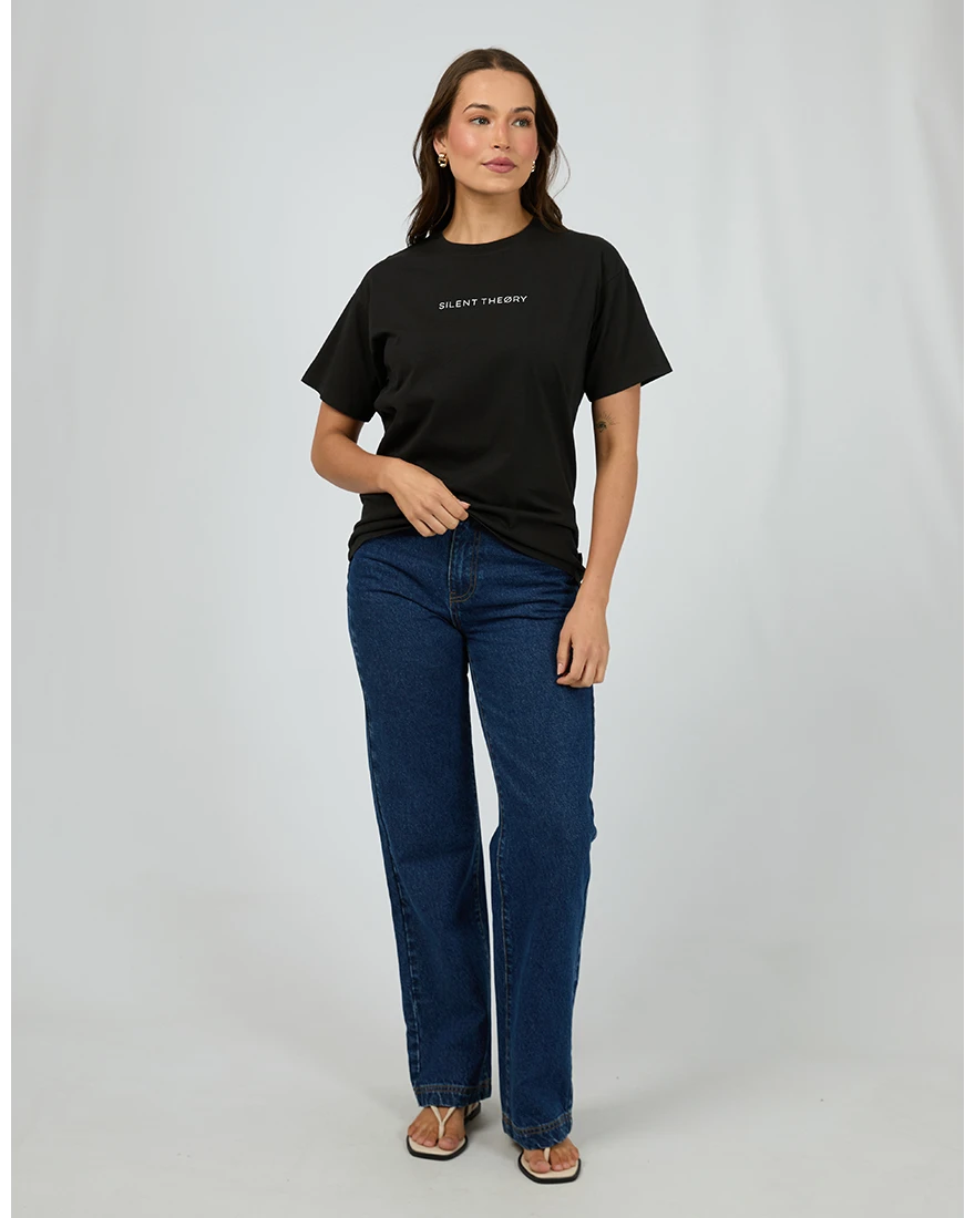 Logo Tee – Washed Black
