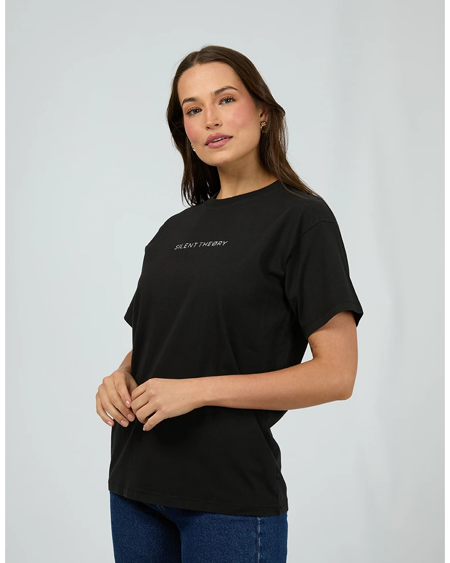 Logo Tee – Washed Black