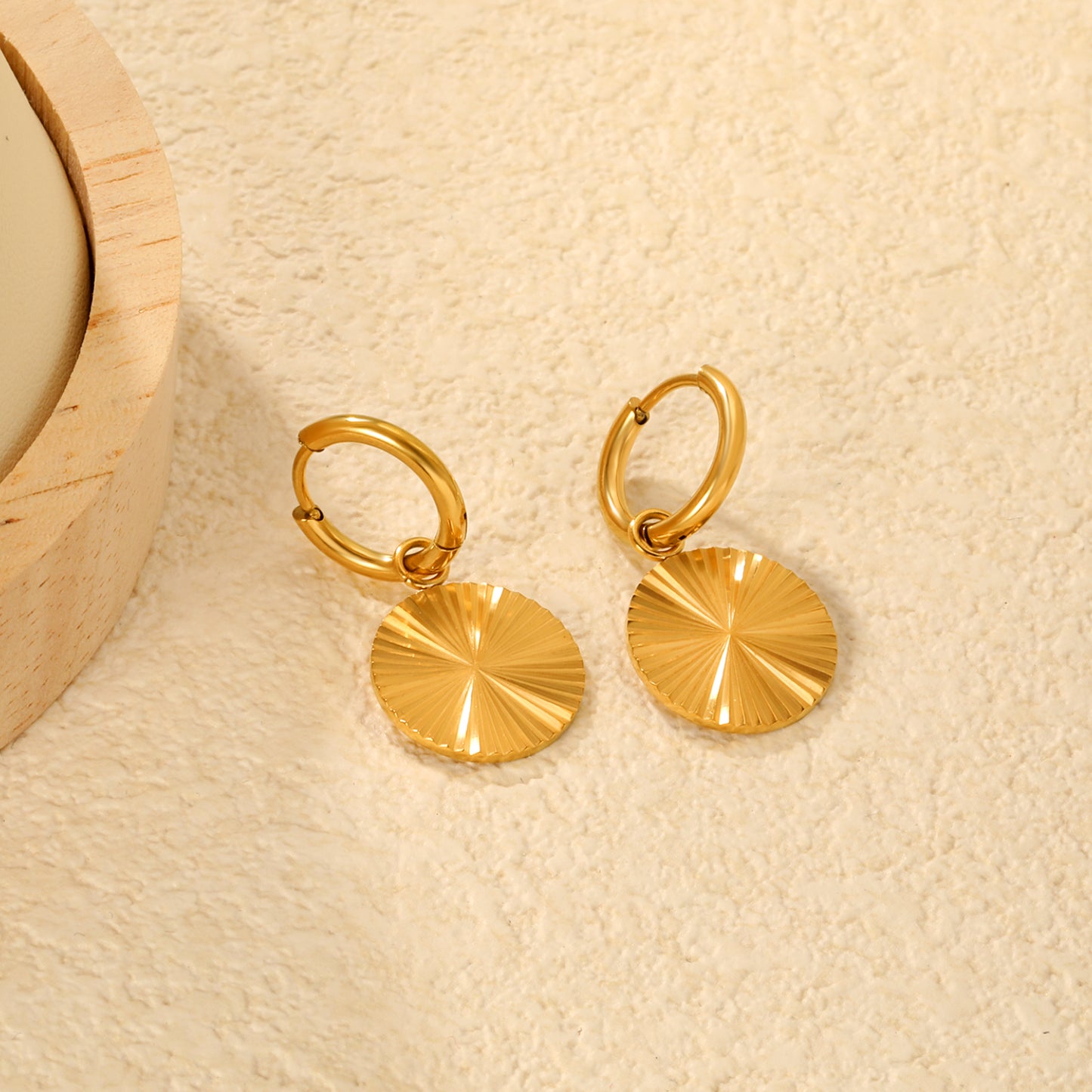 Disc Hoops - Gold The Rose Edit