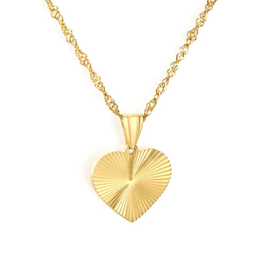 Heart Necklace - Gold The Rose Edit