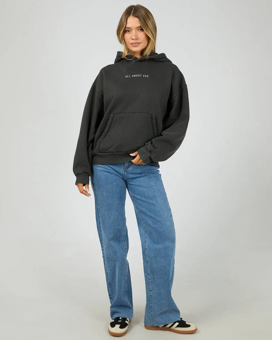 AAE Boxed Hoodie Washed Black - The Rose Edit