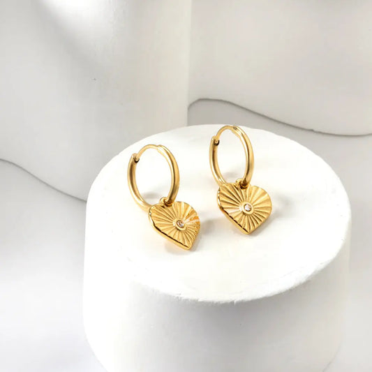 Heartburst Hoops - Gold The Rose Edit