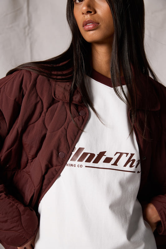 Archer Stitched Jacket - Cherry Silent Theory
