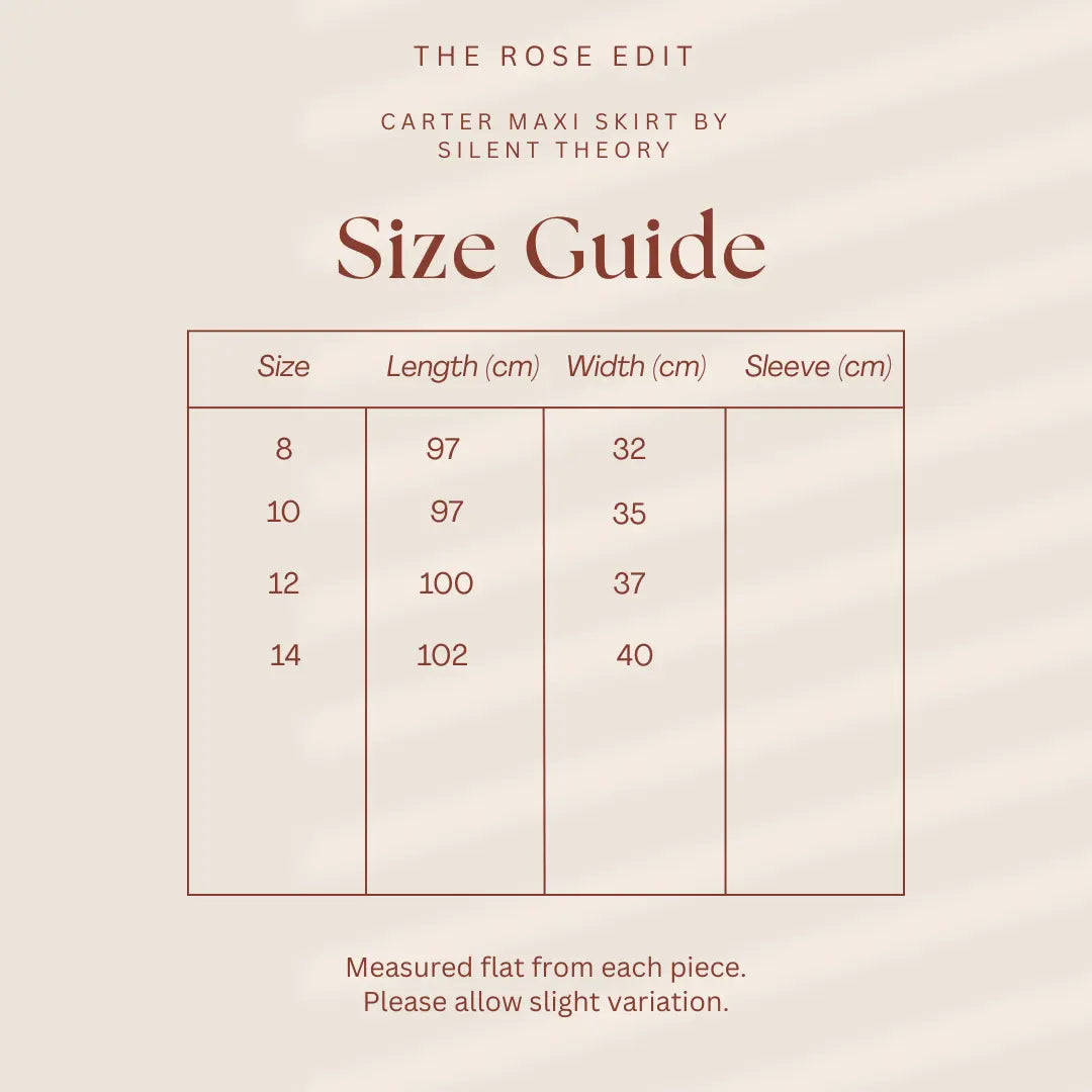 Carter Maxi Skirt - Brown Silent Theory