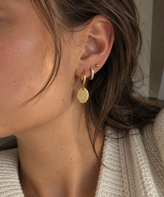 Cleo Hoops - Gold The Rose Edit