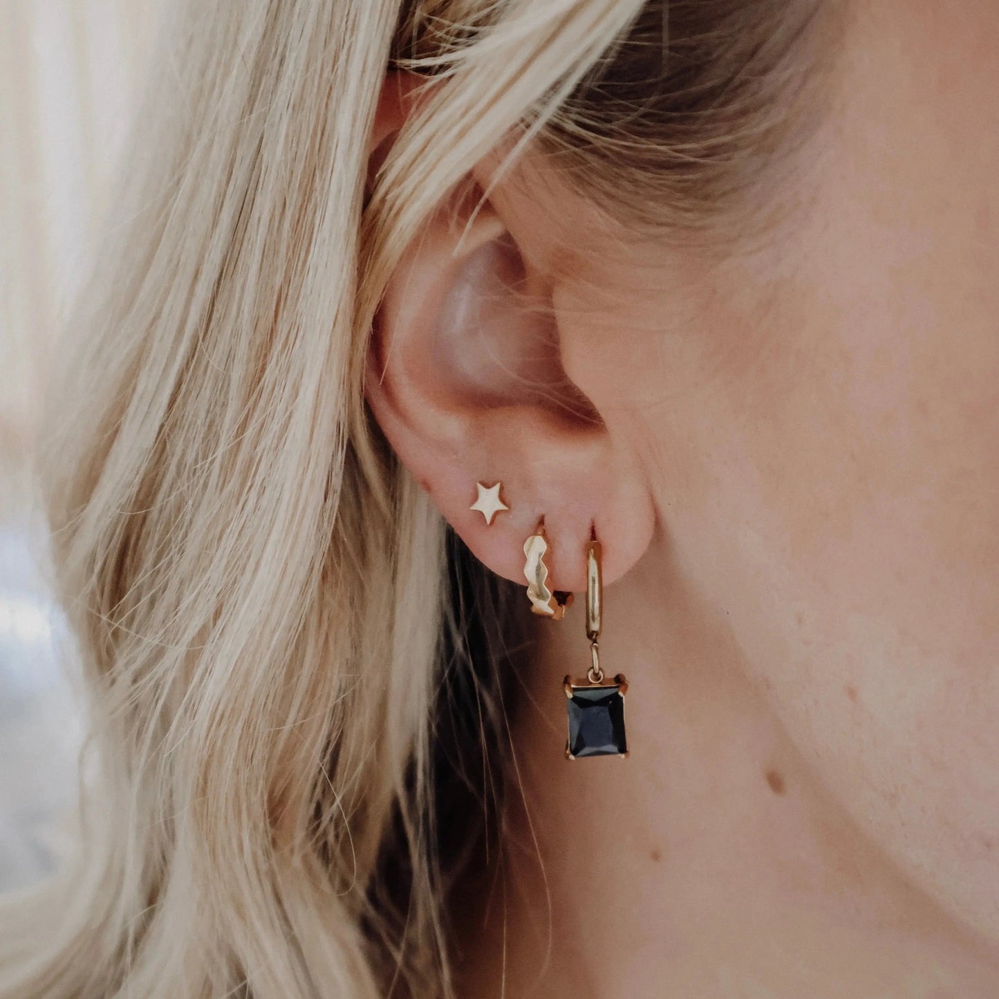 Ivy Hoops - Coffee KatyB Jewellery