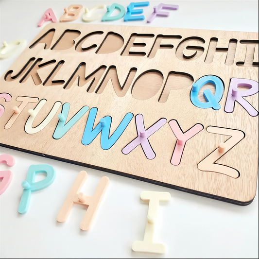Uppercase Alphabet Puzzle - Pastels Lulo