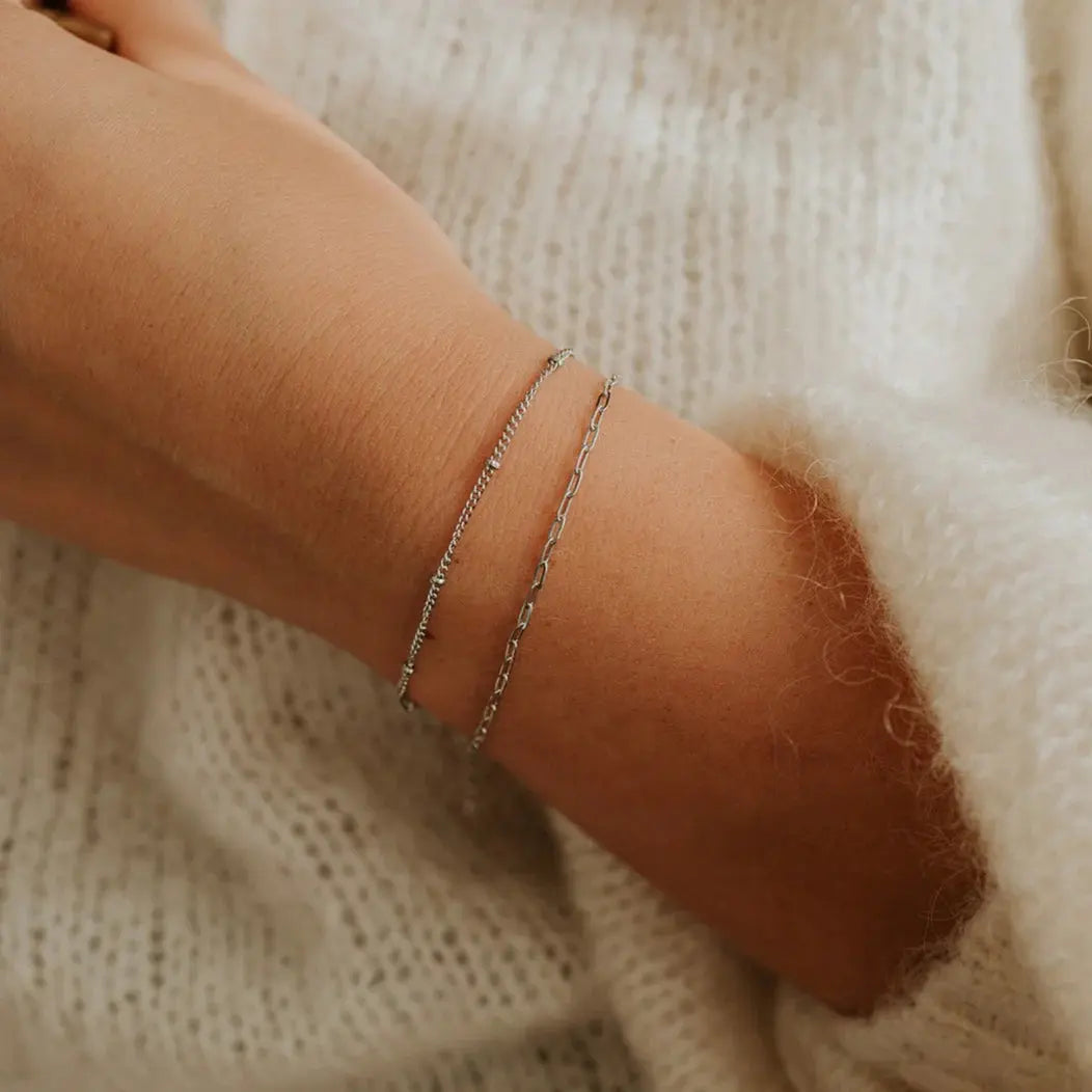 Mini Paperclip Chain Bracelet KatyB Jewellery