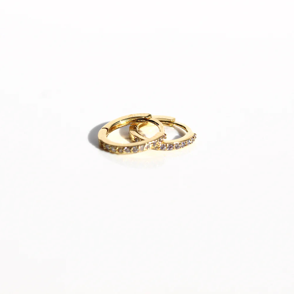 Petite Marquise Gold Sleeper Earrings