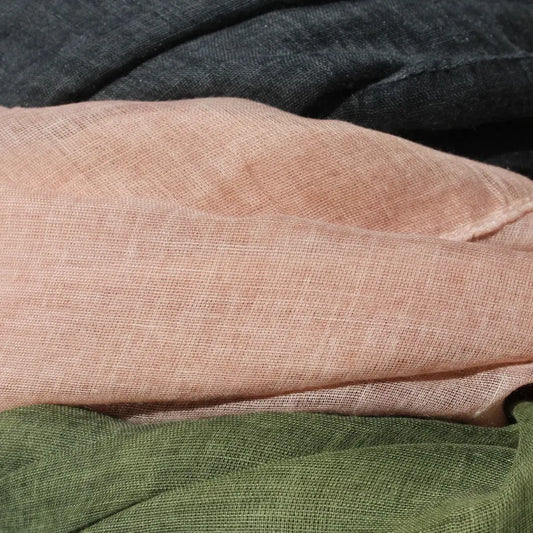 Close-up of fabric with a textured pattern in shades of brown, green, and black.