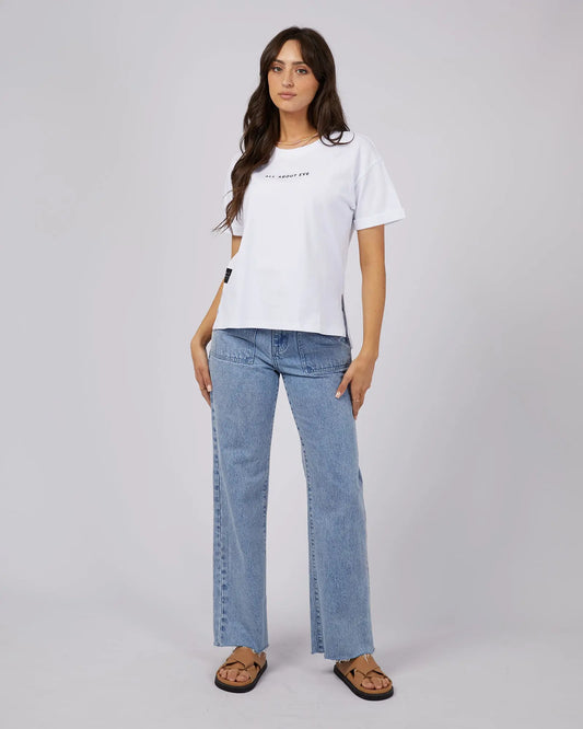 AAE Washed Tee - White All About Eve