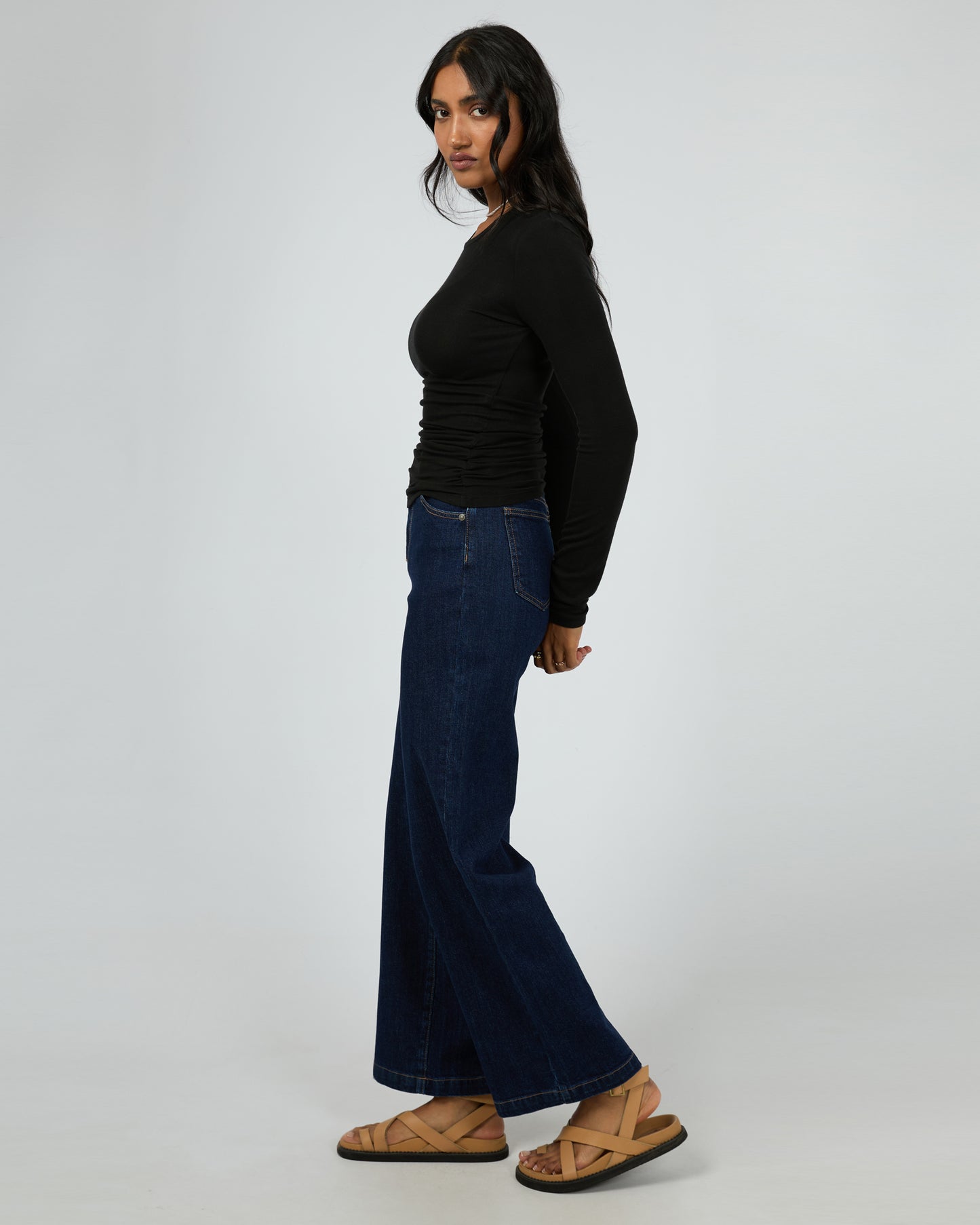 Kylie Long Sleeve Top Black All About Eve