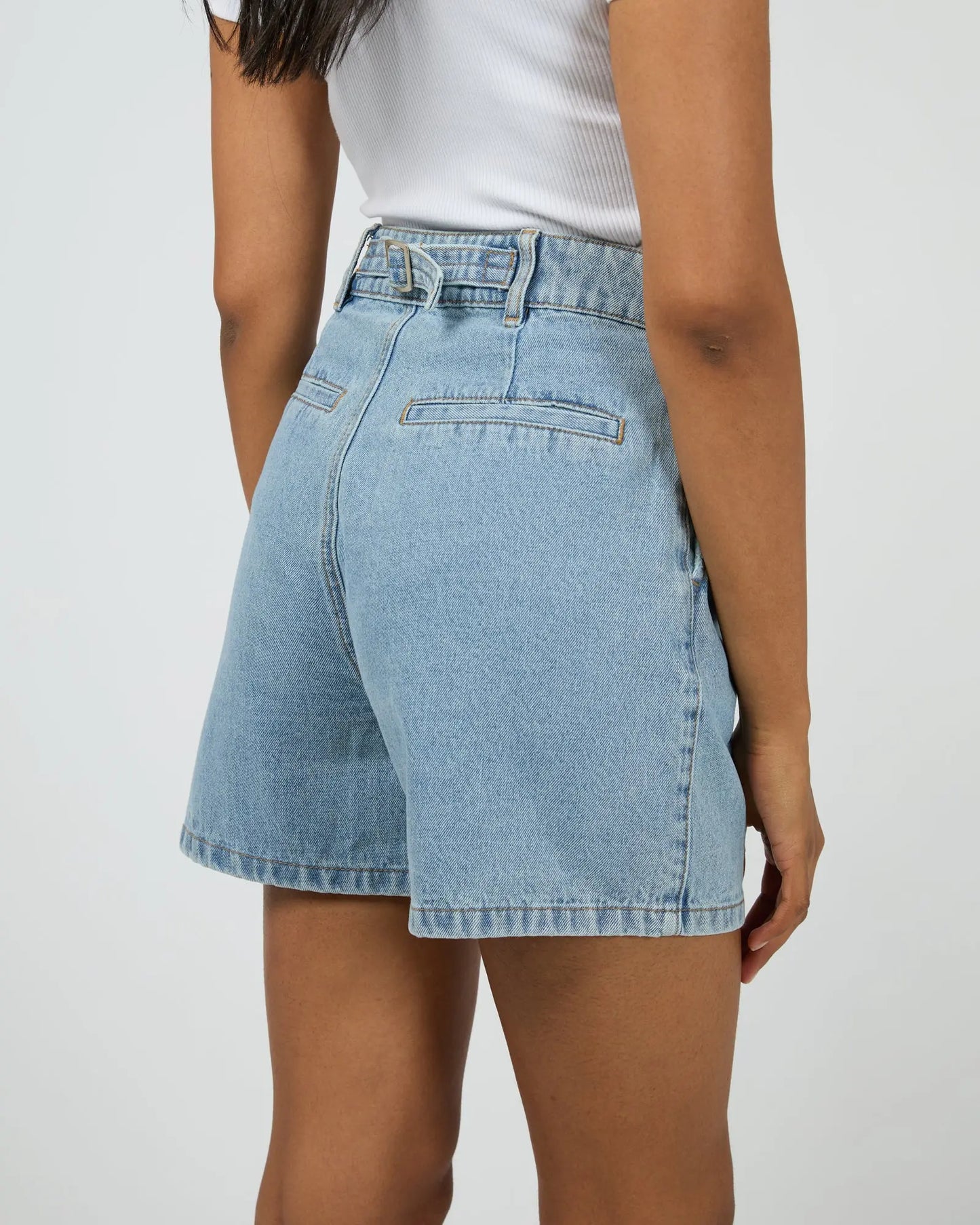 AAE Stevie Denim Short - Light Blue All About Eve