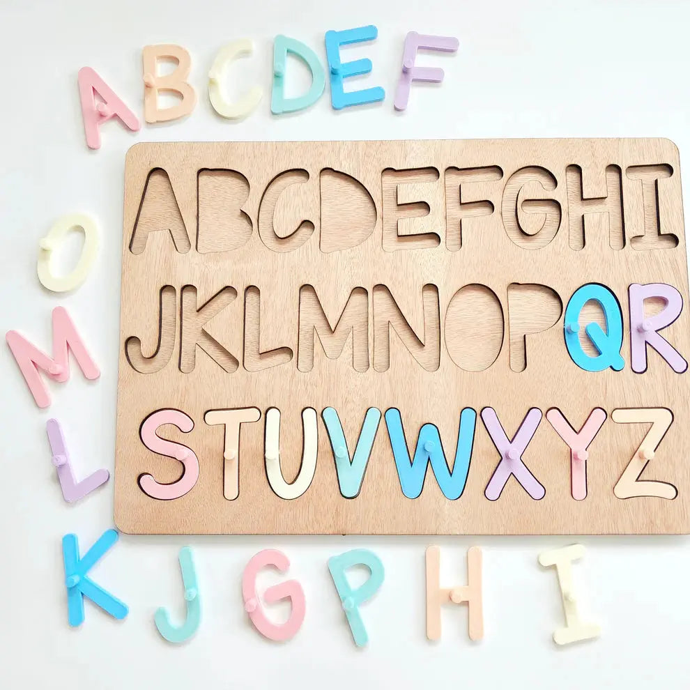 Uppercase Alphabet Puzzle - Pastels Lulo