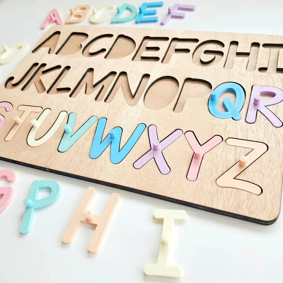 Uppercase Alphabet Puzzle - Pastels Lulo