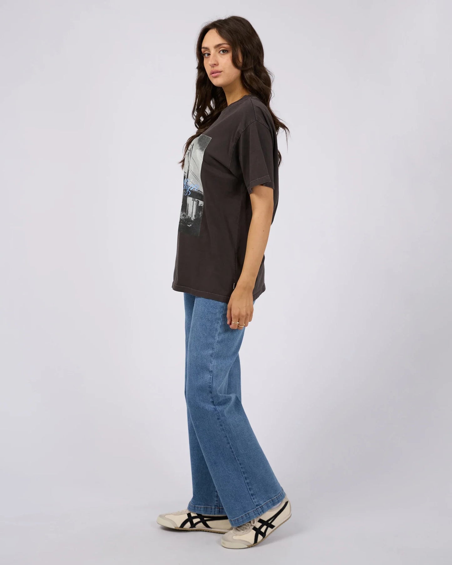Brooklyn Oversized Tee – Washed Black