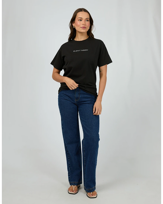 Logo Tee – Washed Black