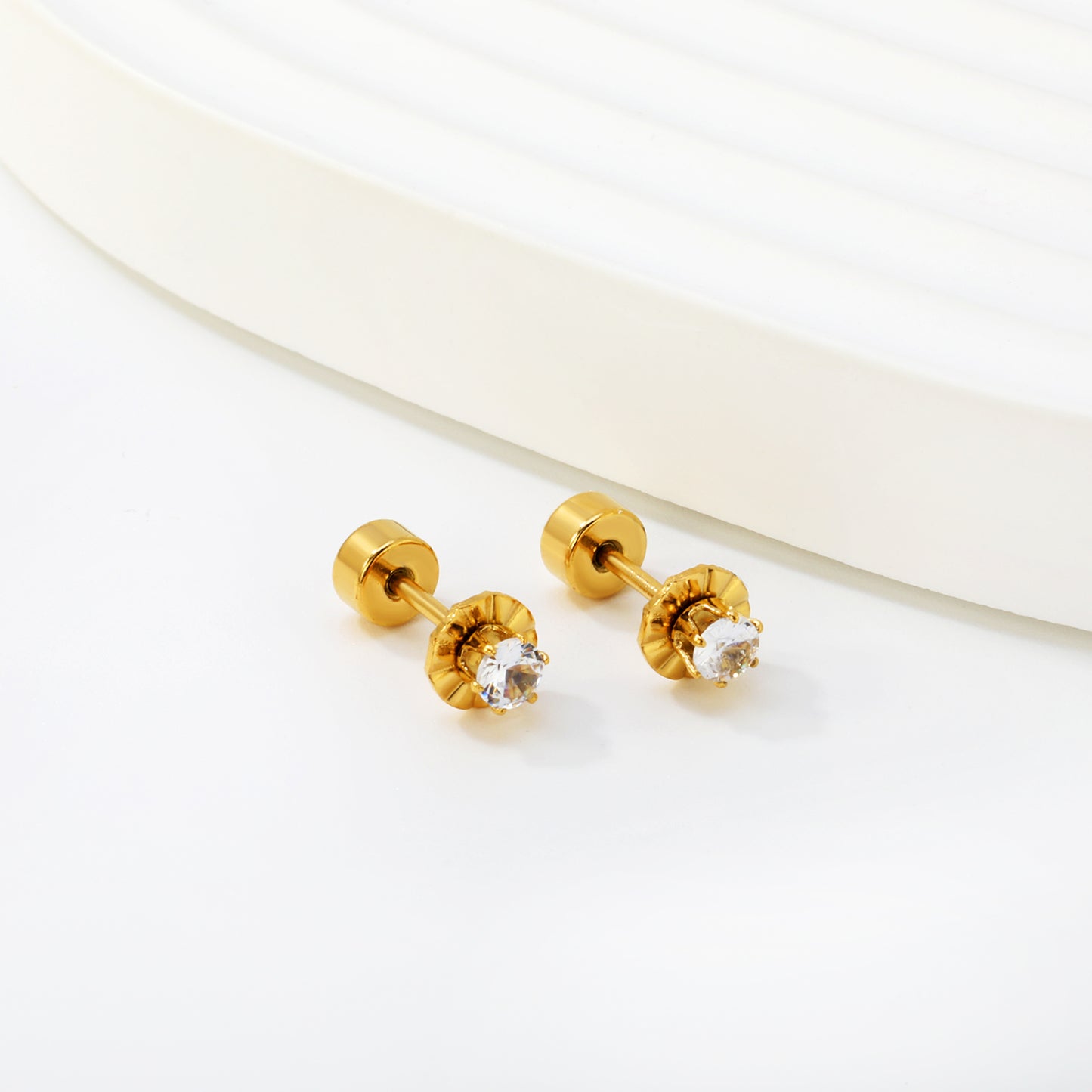 The Lumi Studs The Rose Edit