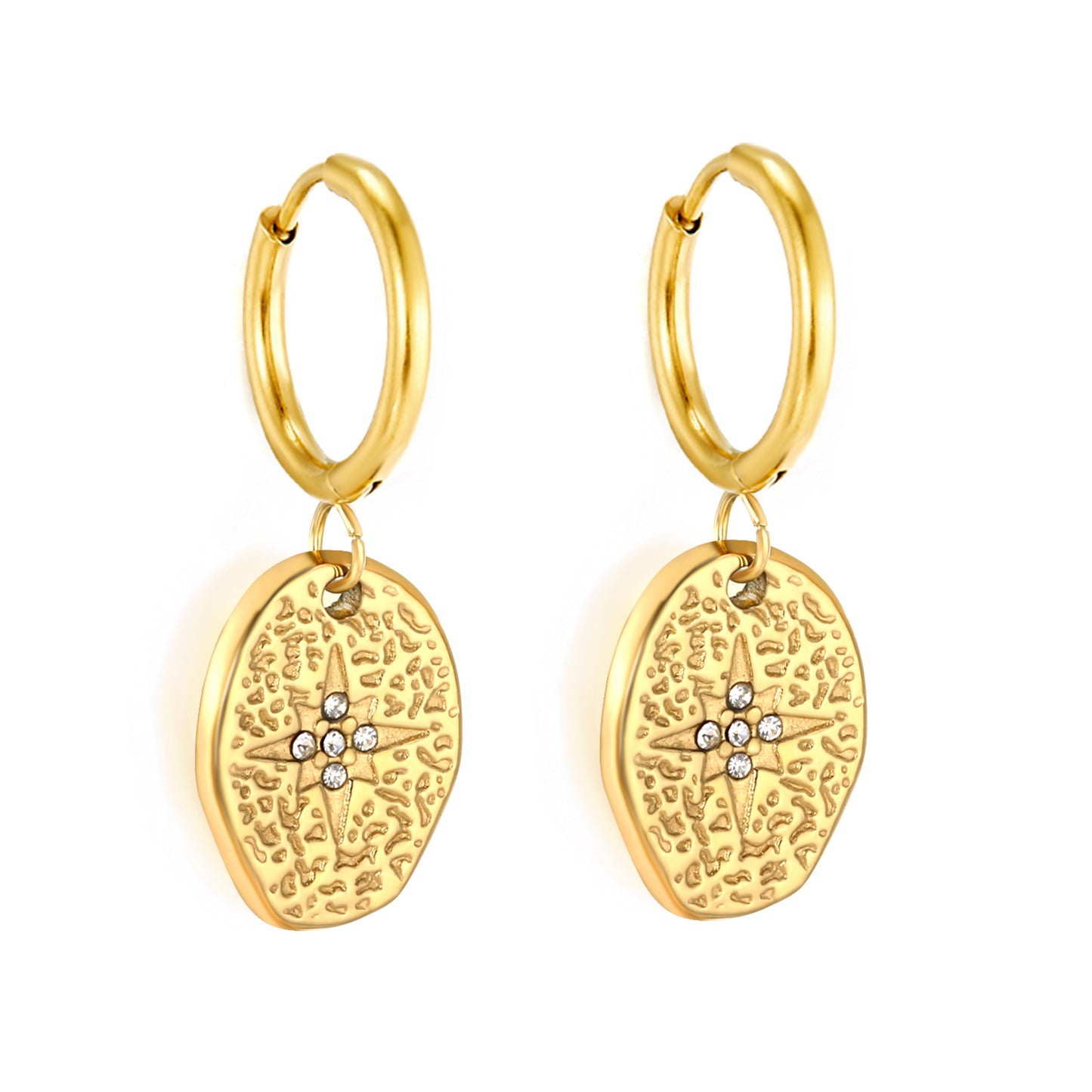 Cleo Hoops - Gold The Rose Edit