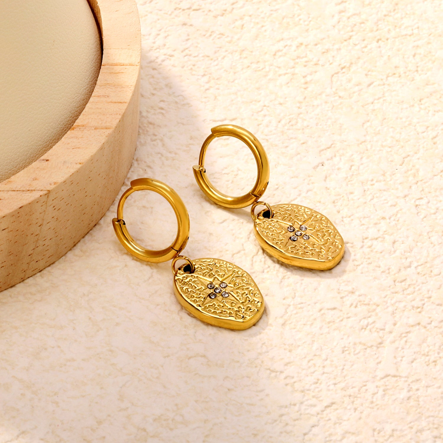 Cleo Hoops - Gold The Rose Edit