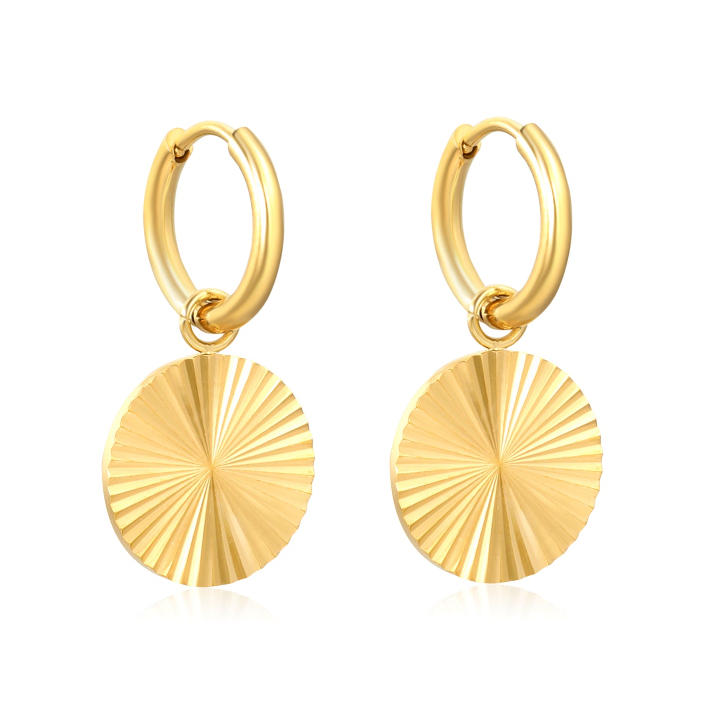 Disc Hoops - Gold The Rose Edit