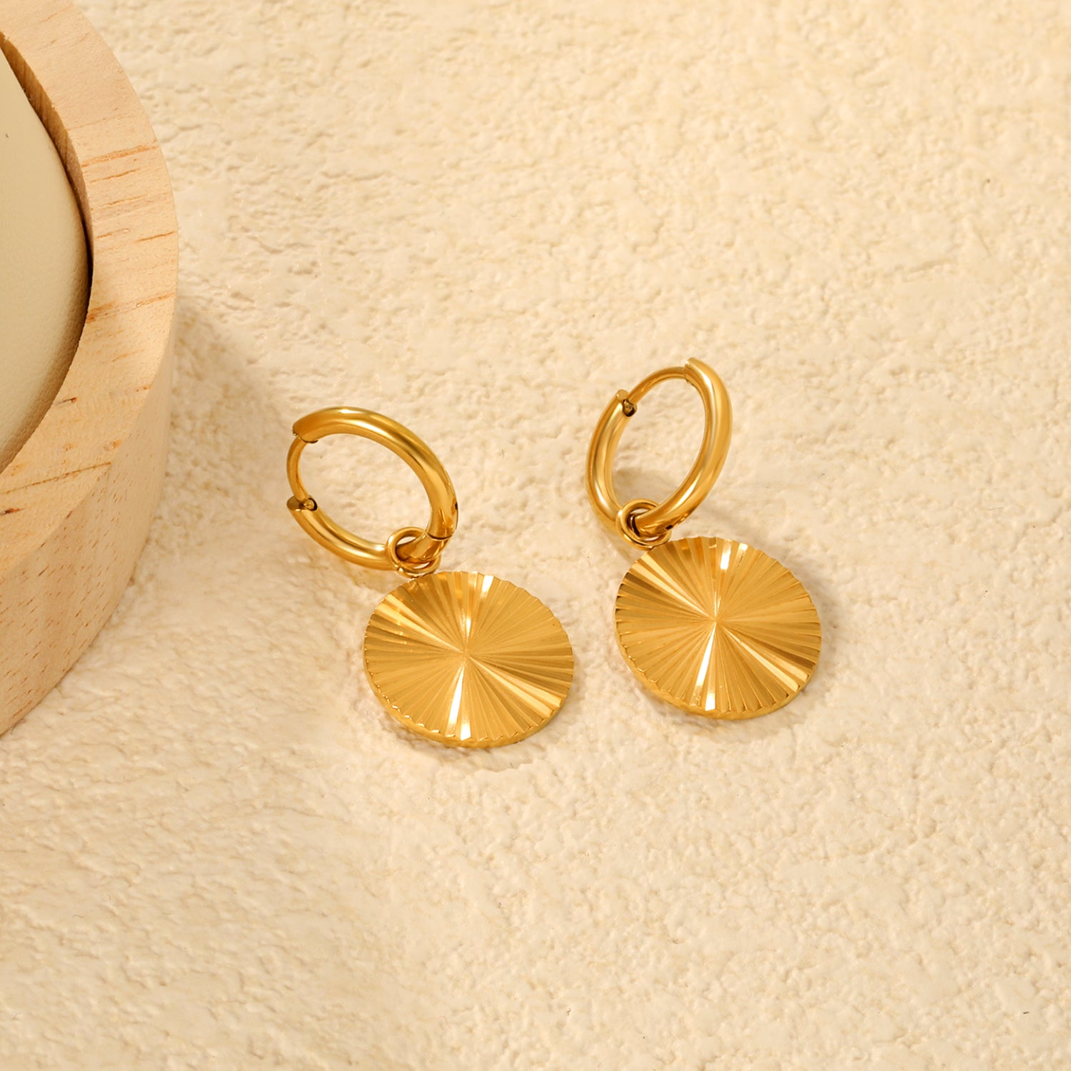 Disc Hoops - Gold The Rose Edit