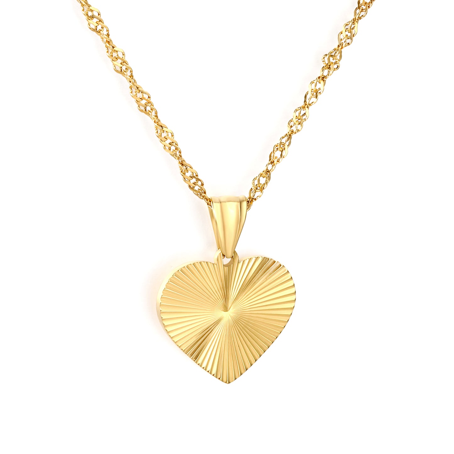 Heart Necklace - Gold The Rose Edit