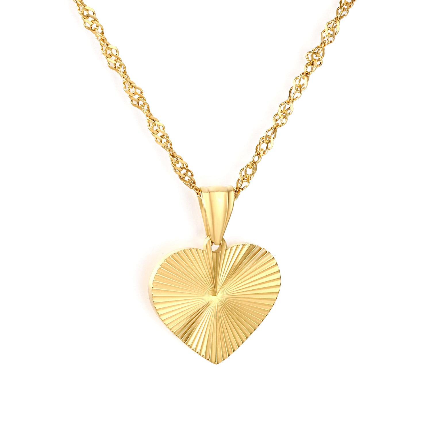 Heart Necklace - Gold The Rose Edit