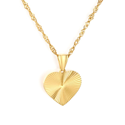 Heart Necklace - Gold The Rose Edit