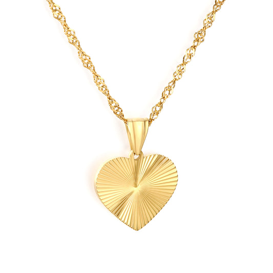 Heart Necklace - Gold The Rose Edit