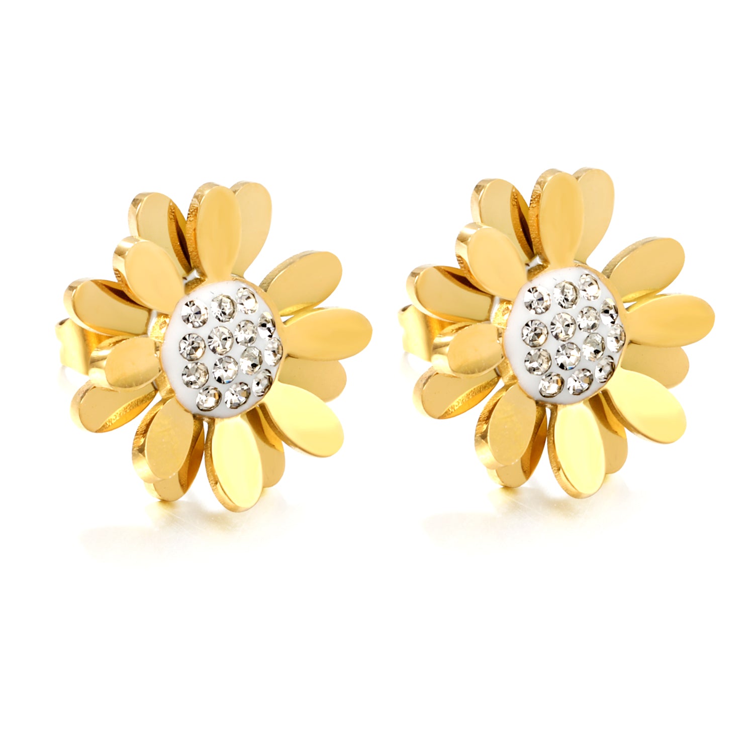 Daisy Studs - Gold The Rose Edit