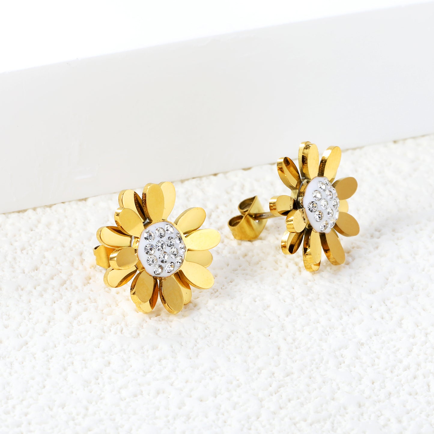 Daisy Studs - Gold The Rose Edit