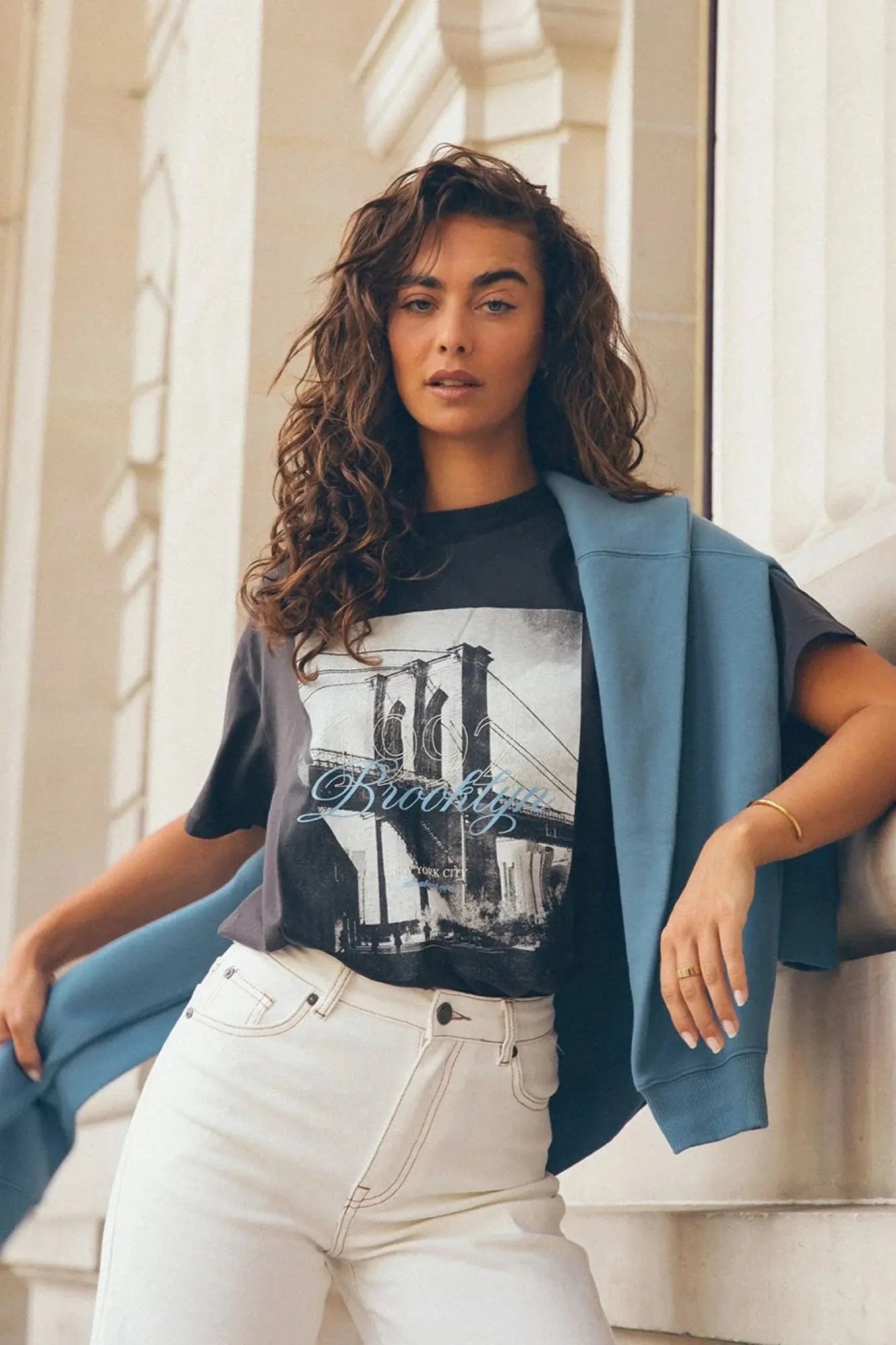 Brooklyn Oversized Tee - Washed Black All About Eve