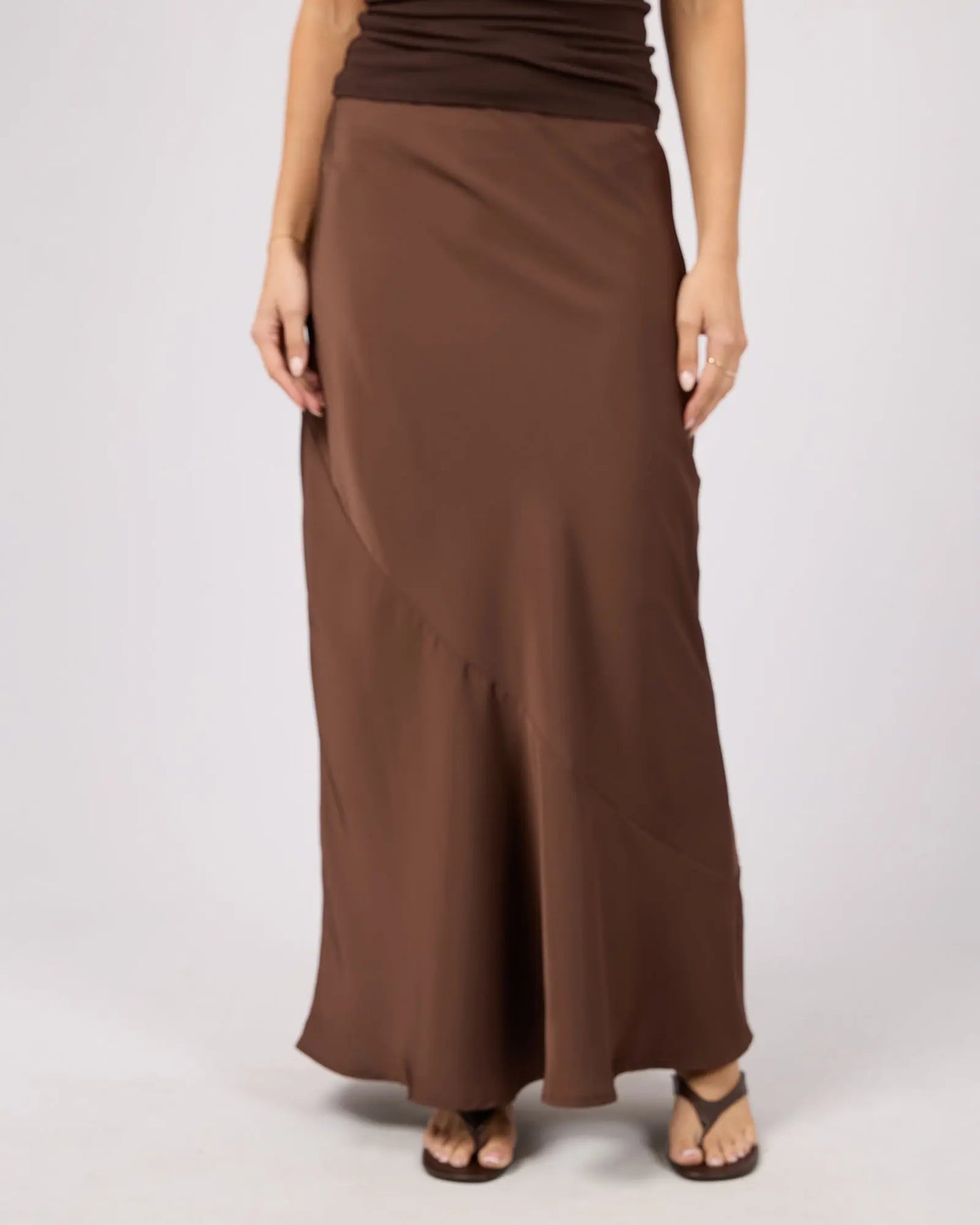 Carter Maxi Skirt - Brown Silent Theory