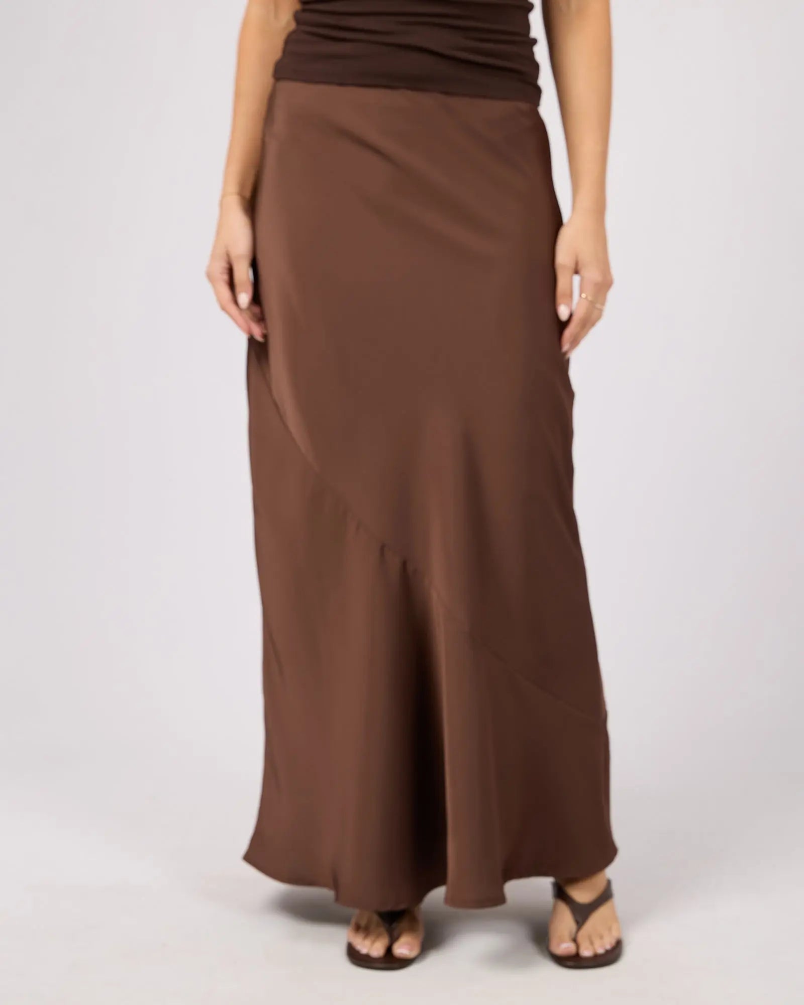 Carter Maxi Skirt - Brown Silent Theory