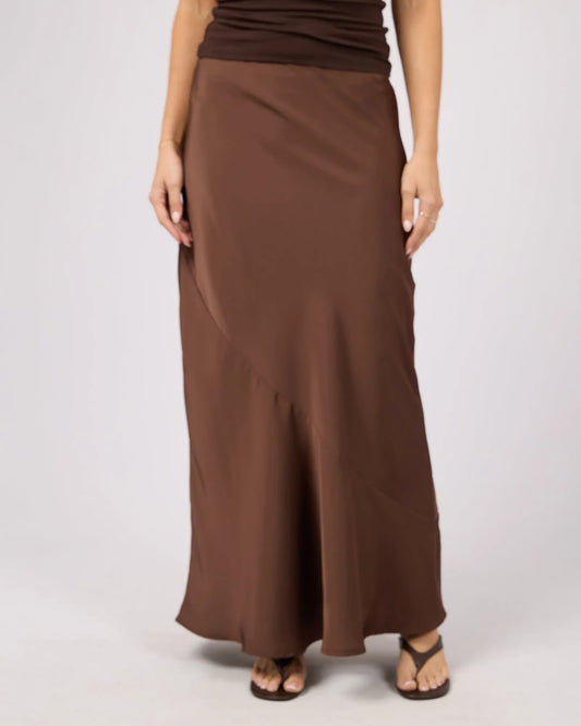 Carter Maxi Skirt - Brown Silent Theory