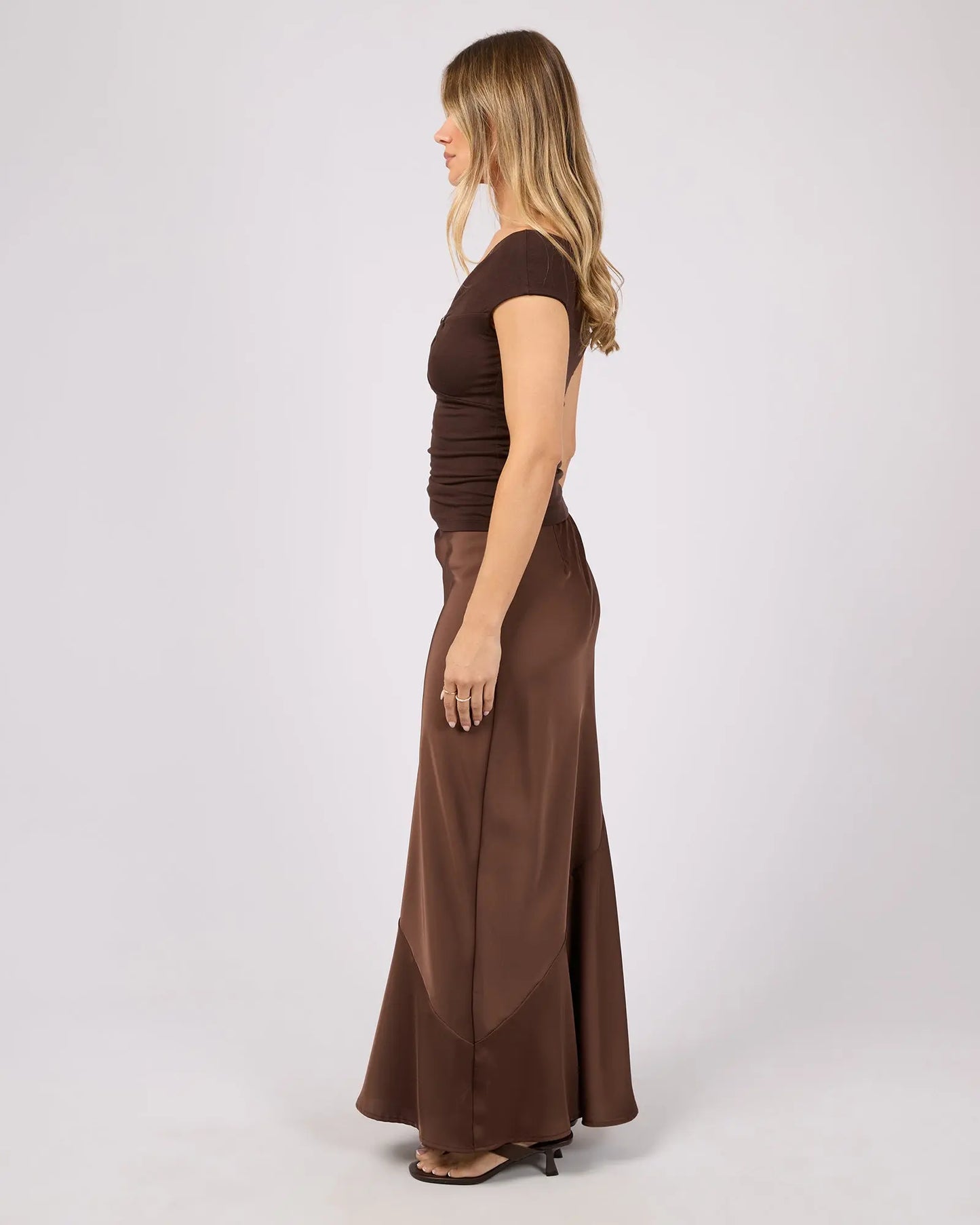 Carter Maxi Skirt - Brown Silent Theory