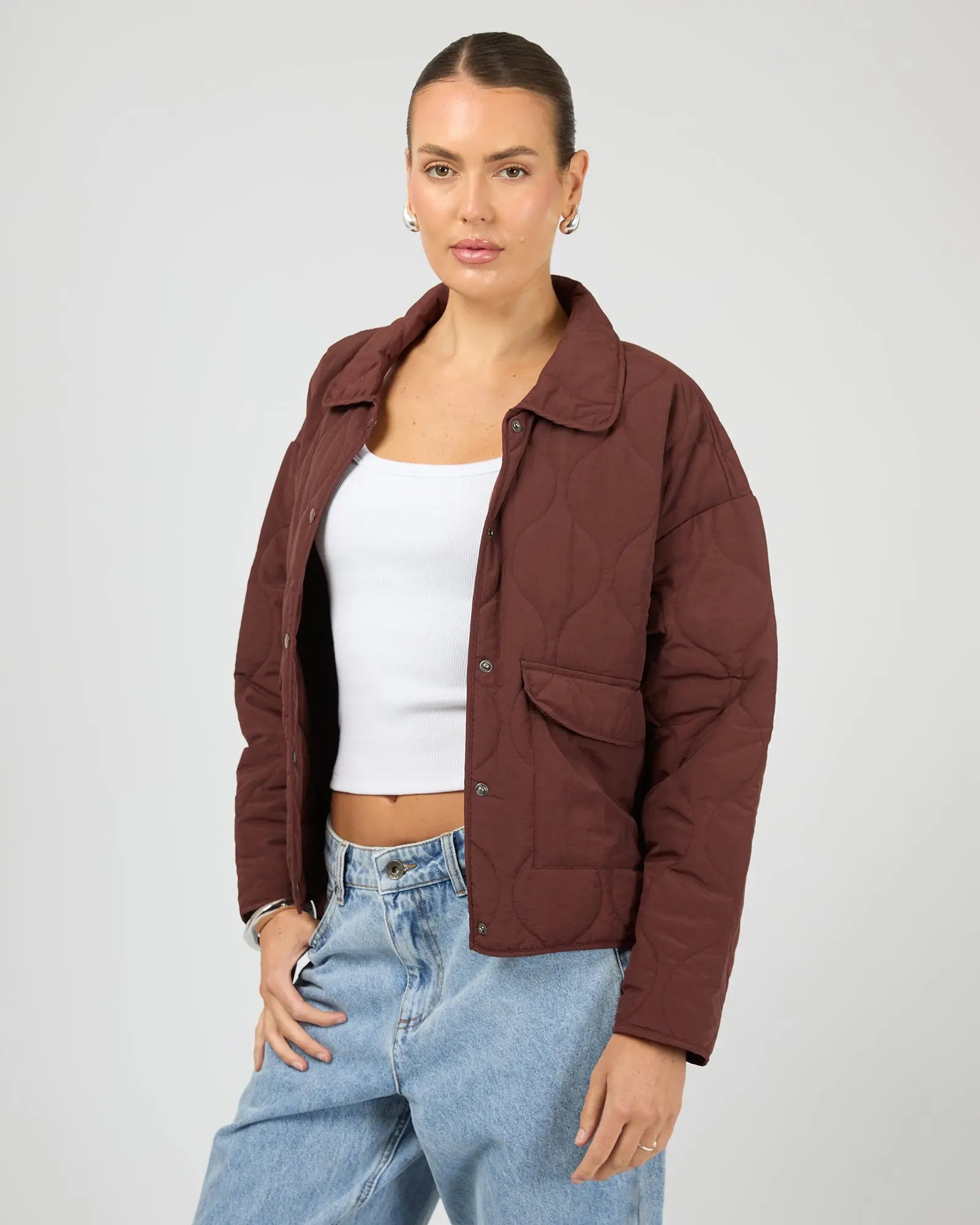 Archer Cherry Stitched Jacket Silent Theory