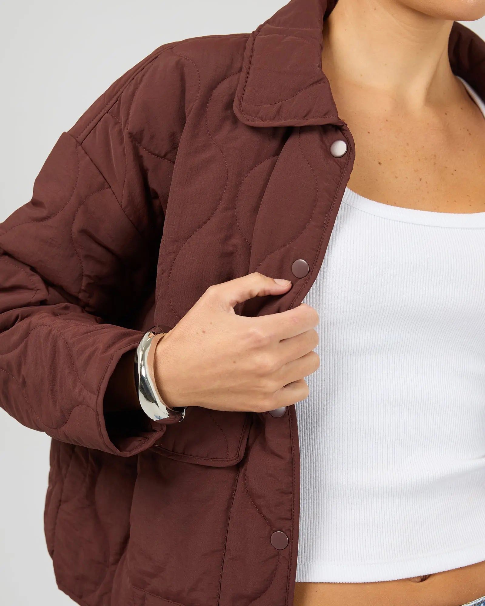 Archer Cherry Stitched Jacket Silent Theory