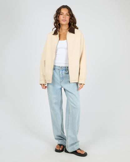 Rory Barn Jacket Chalk Full Body View - The Rose Edit