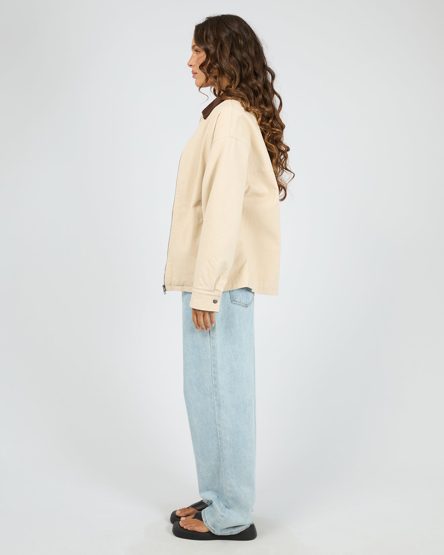 Rory Barn Jacket Chalk - The Rose Edit