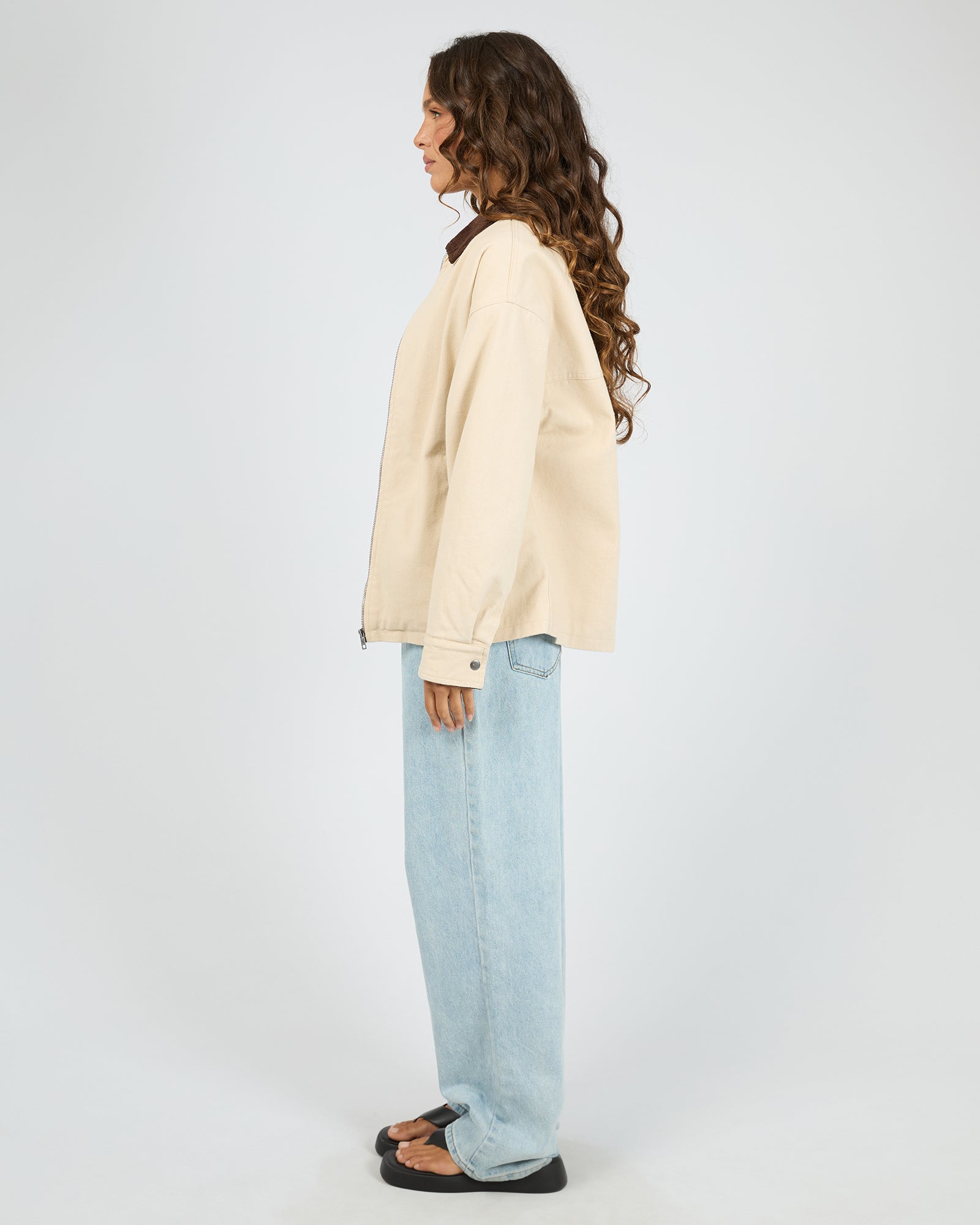 Rory Barn Jacket Chalk - The Rose Edit