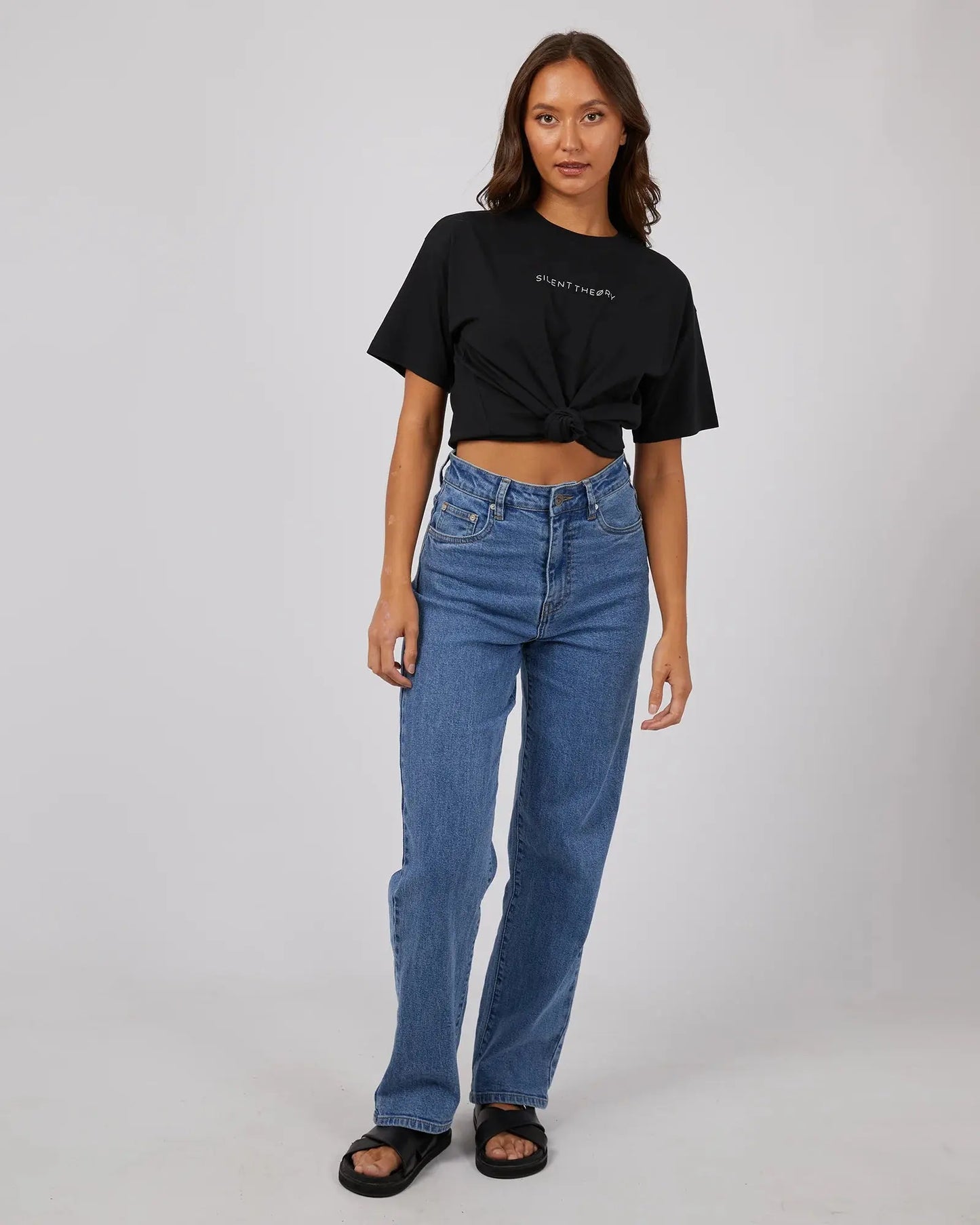 Logo Tee | Washed Black Silent Theory