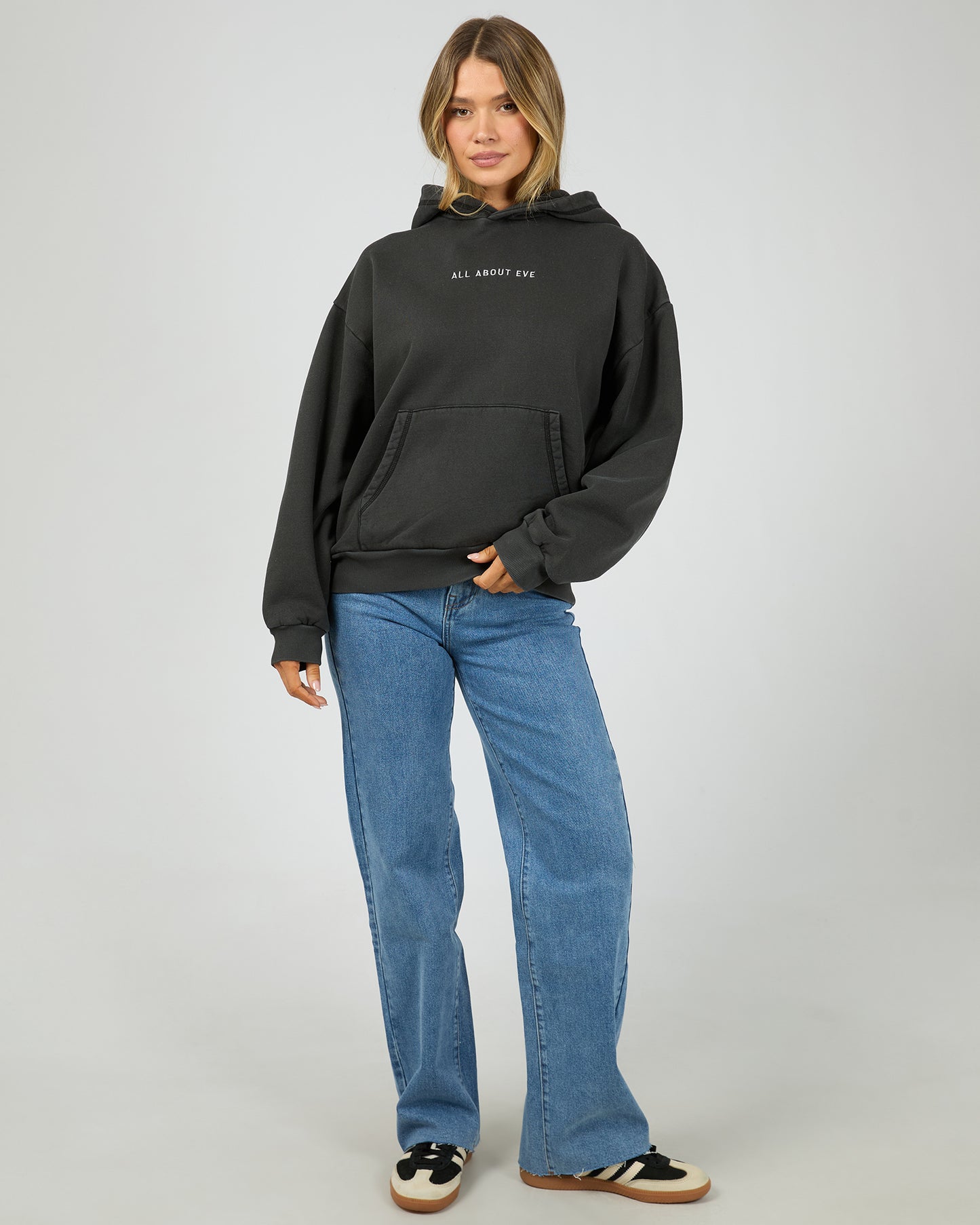 AAE Boxed Hoodie - Washed Black - The Rose Edit