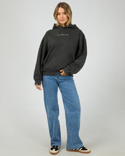AAE Boxed Hoodie Washed Black - The Rose Edit