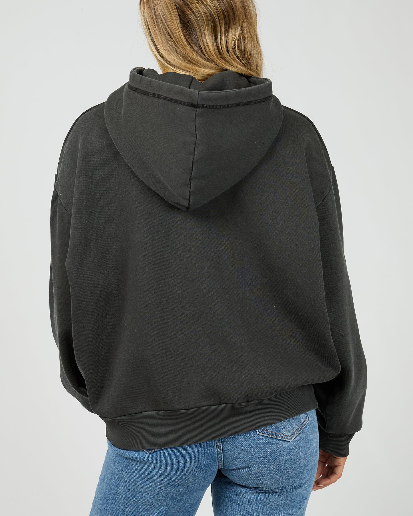 AAE Boxed Hoodie - Washed Black - The Rose Edit
