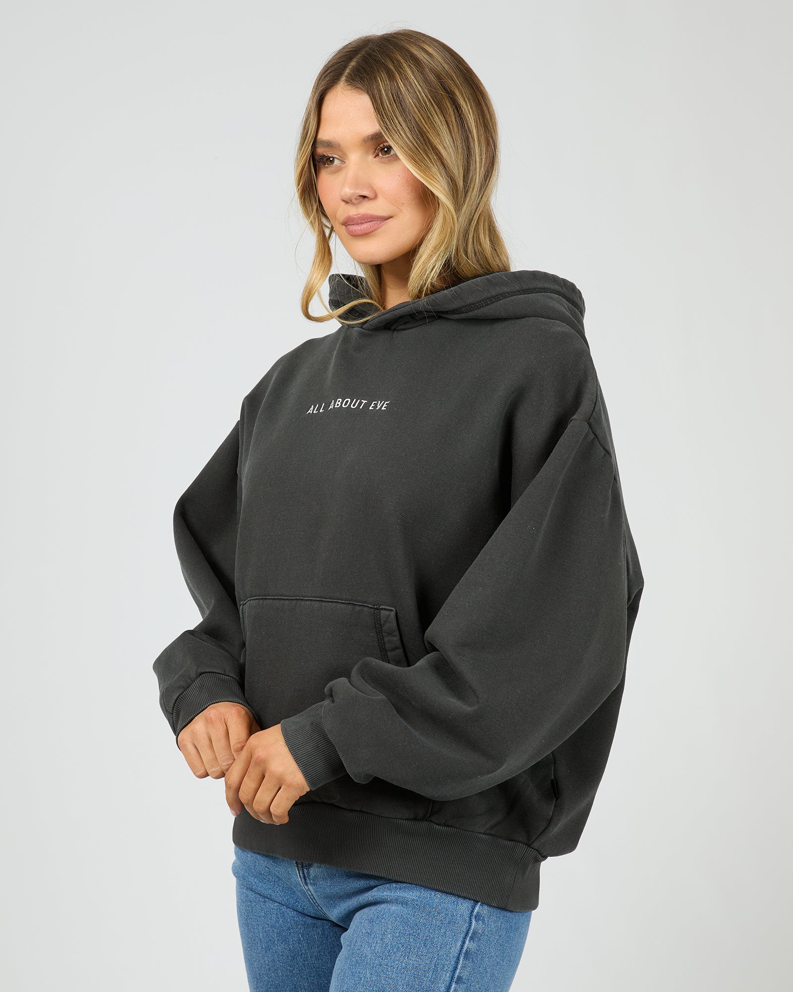 AAE Boxed Hoodie - Washed Black - The Rose Edit