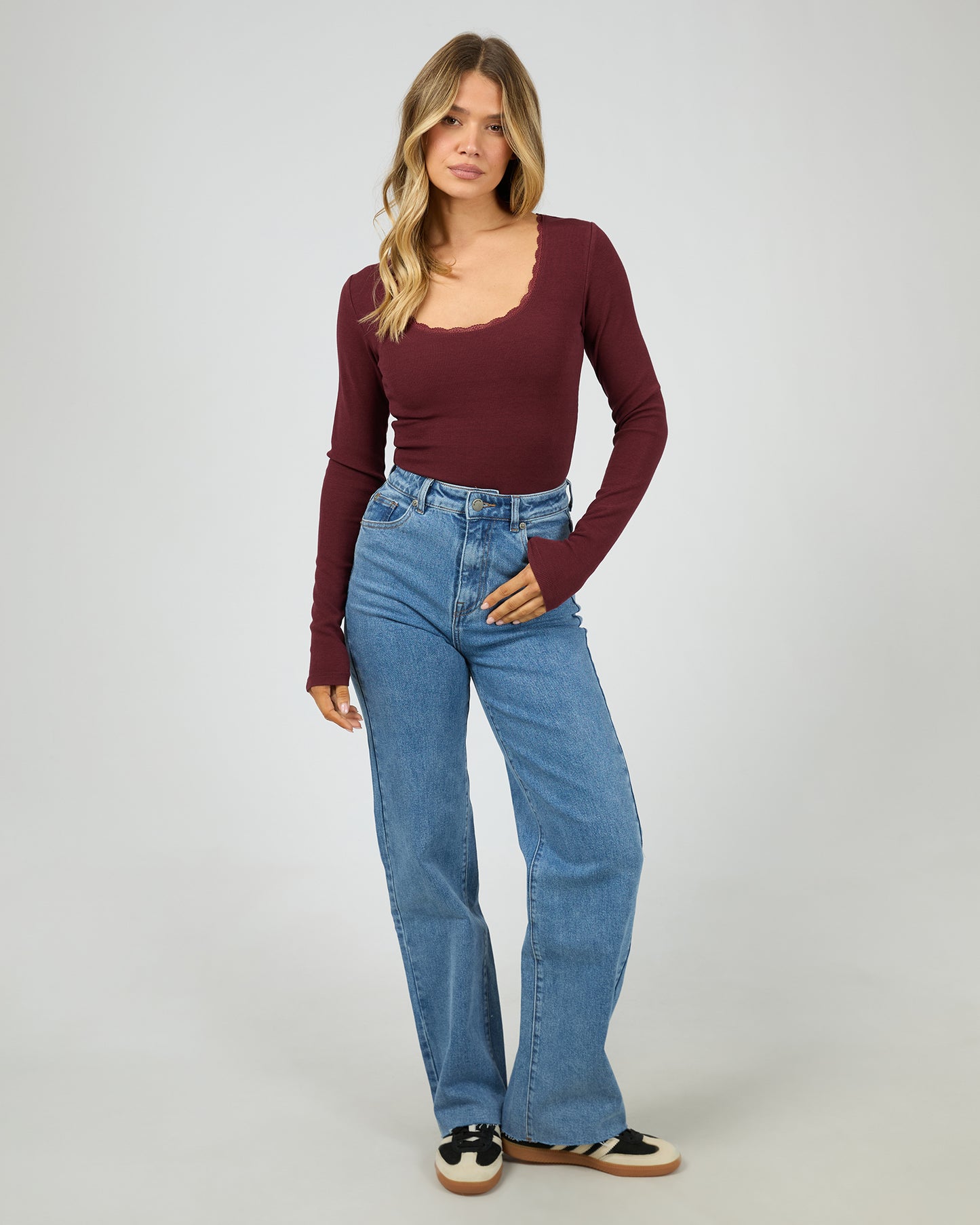 Rib Scoop Top - The Rose Edit