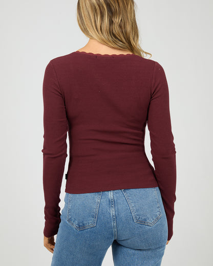 Rib Scoop Top - The Rose Edit