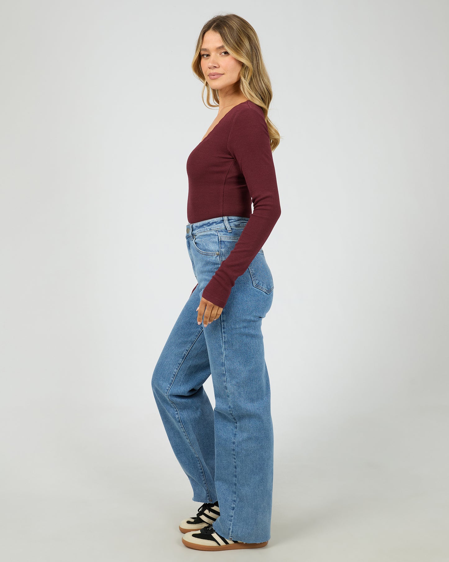 Rib Scoop Top - The Rose Edit